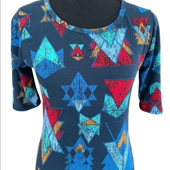 Lularoe Julia patterned sheath dress, size XS - Picture 2 of 5